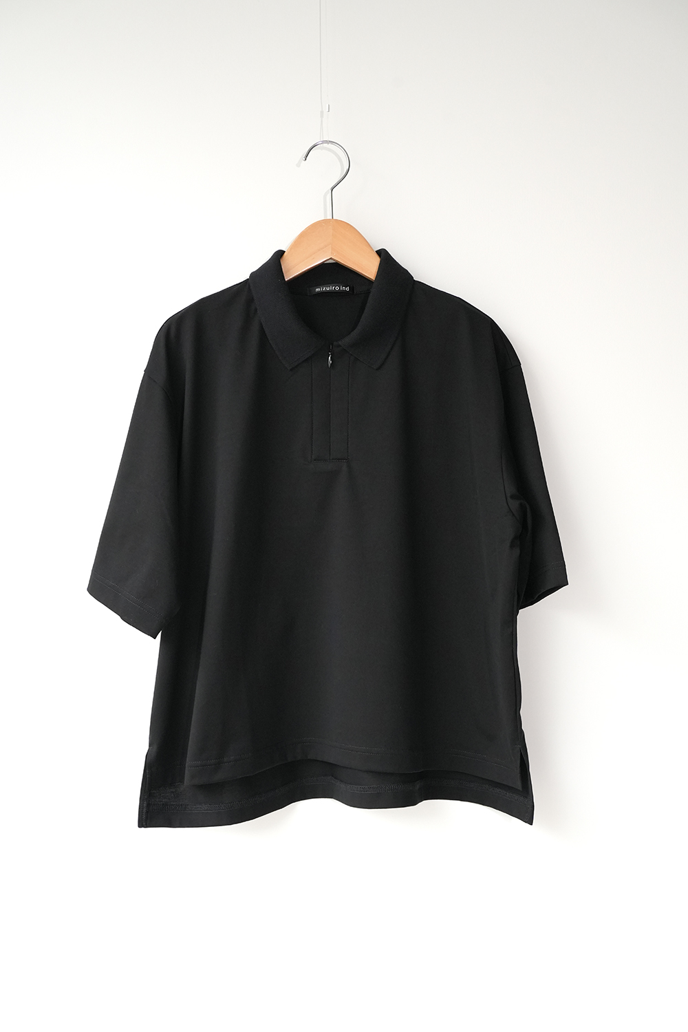 zip polo shirt