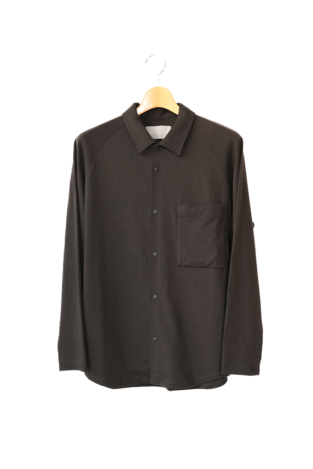 PLATING STITCH COTTON JERSEY SHIRT