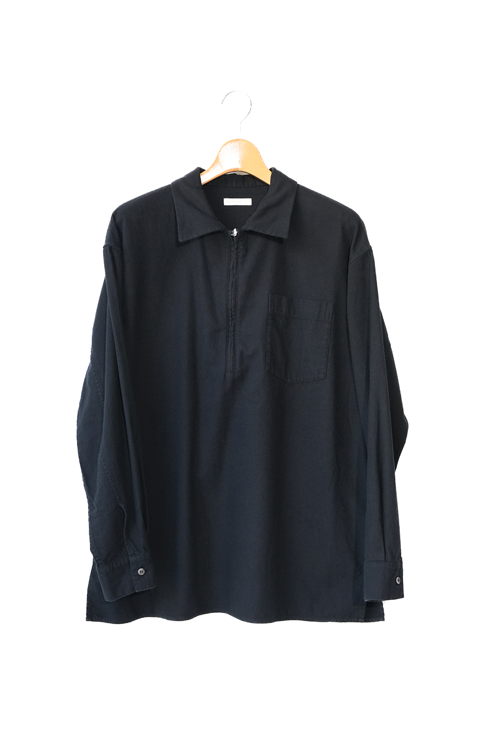 FLANNEL COTTON ZIP TOP
