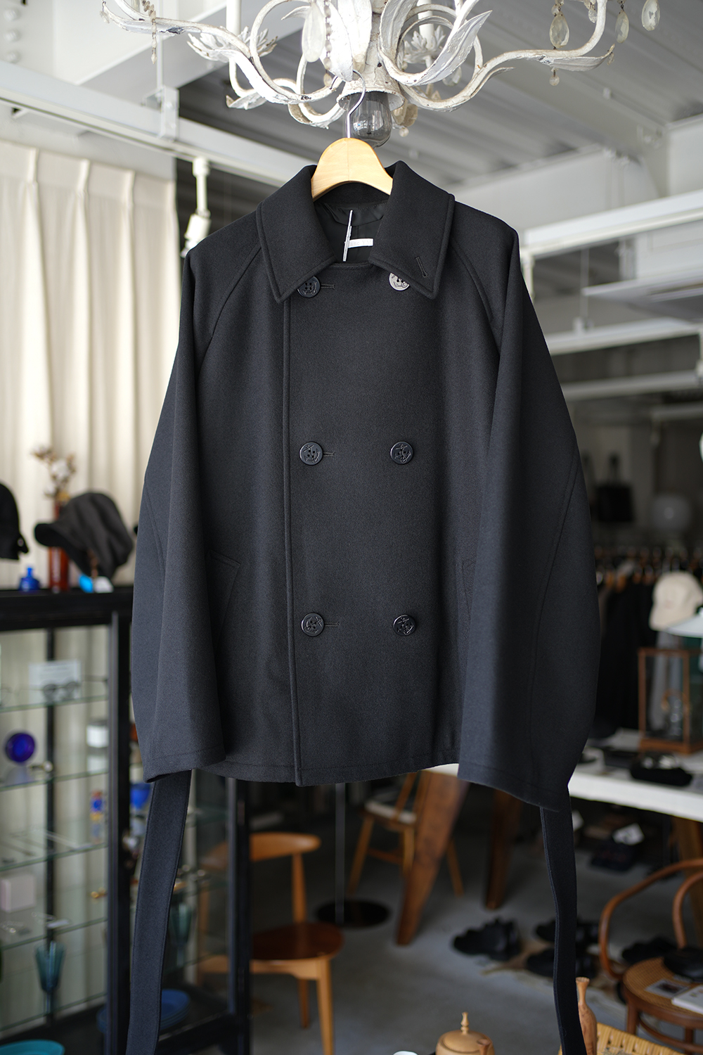 Wool Raglan Pea Coat